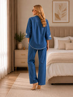 PREMIUM DENIM EMBROIDERY CO-ORD SET