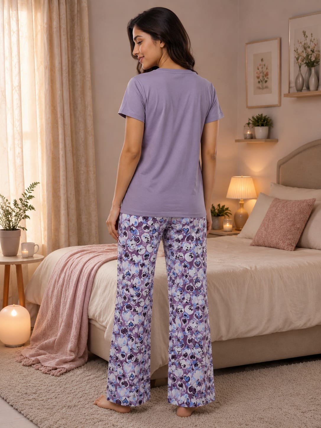 Women's Cotton Night Suit Set