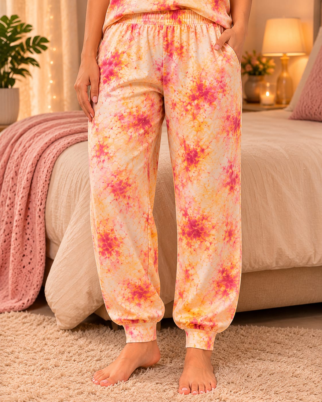Women's Tie-Dye Night Suit Set