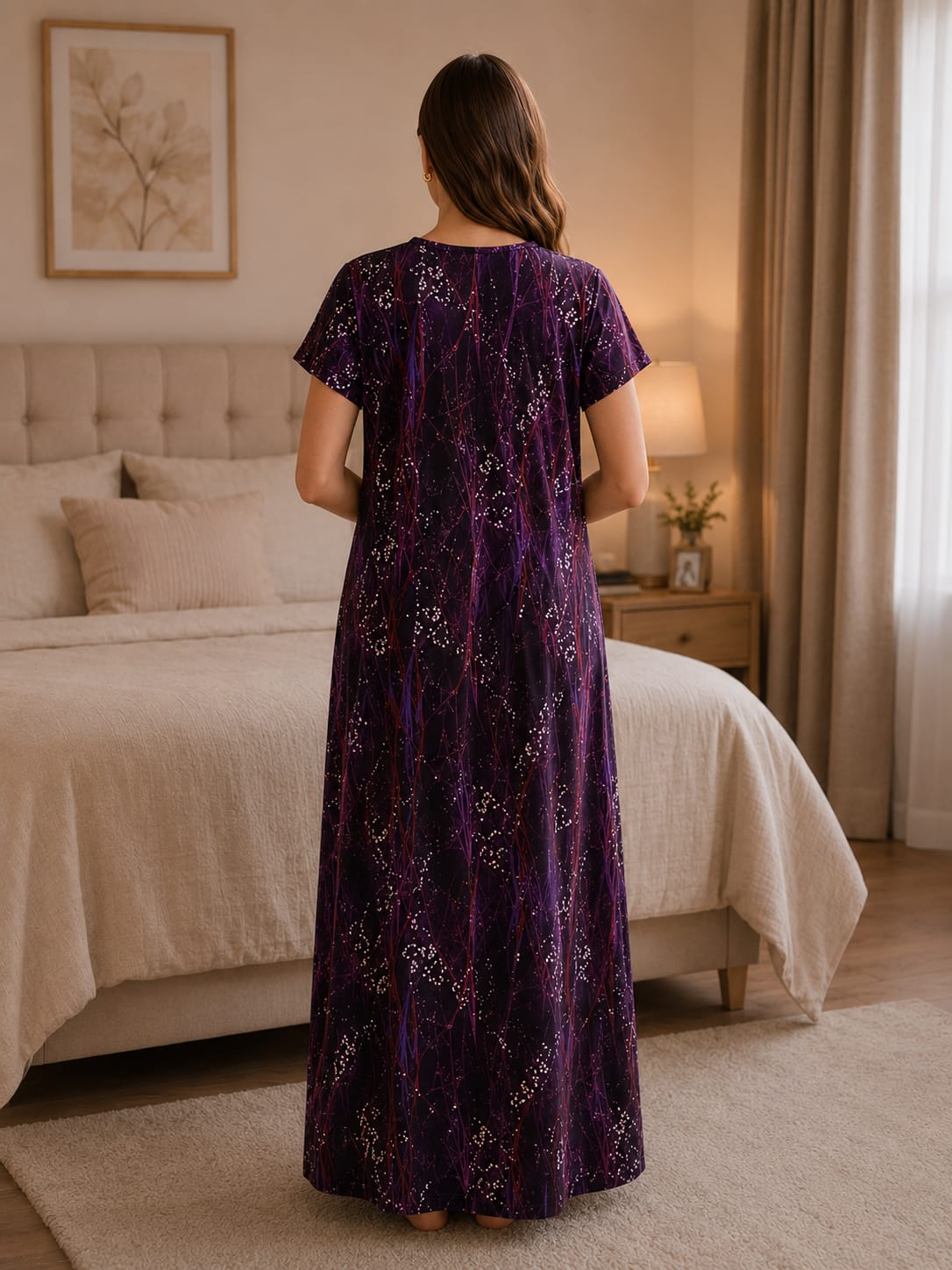 Women's Floral Night Gown