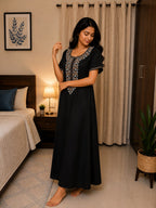 KOI Sleepwear - Women's Embroidered Night Gown