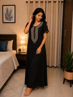 KOI Sleepwear - Women's Embroidered Night Gown