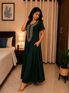 KOI Sleepwear - Women's Embroidered Night Gown