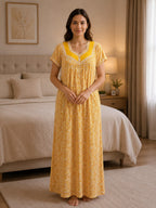 KOI Sleepwear Women's Premium Cotton Floral Printed Night Gown