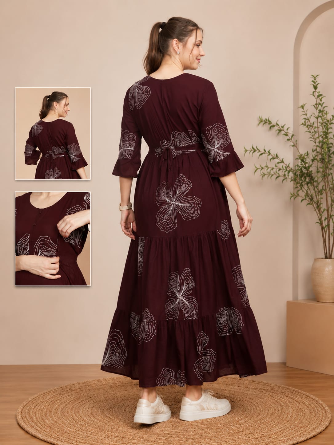 KOI Sleepwear – Maternity Feeding Dress (L Size)