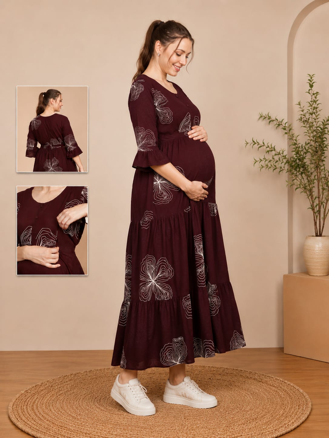 KOI Sleepwear – Maternity Feeding Dress (L Size)