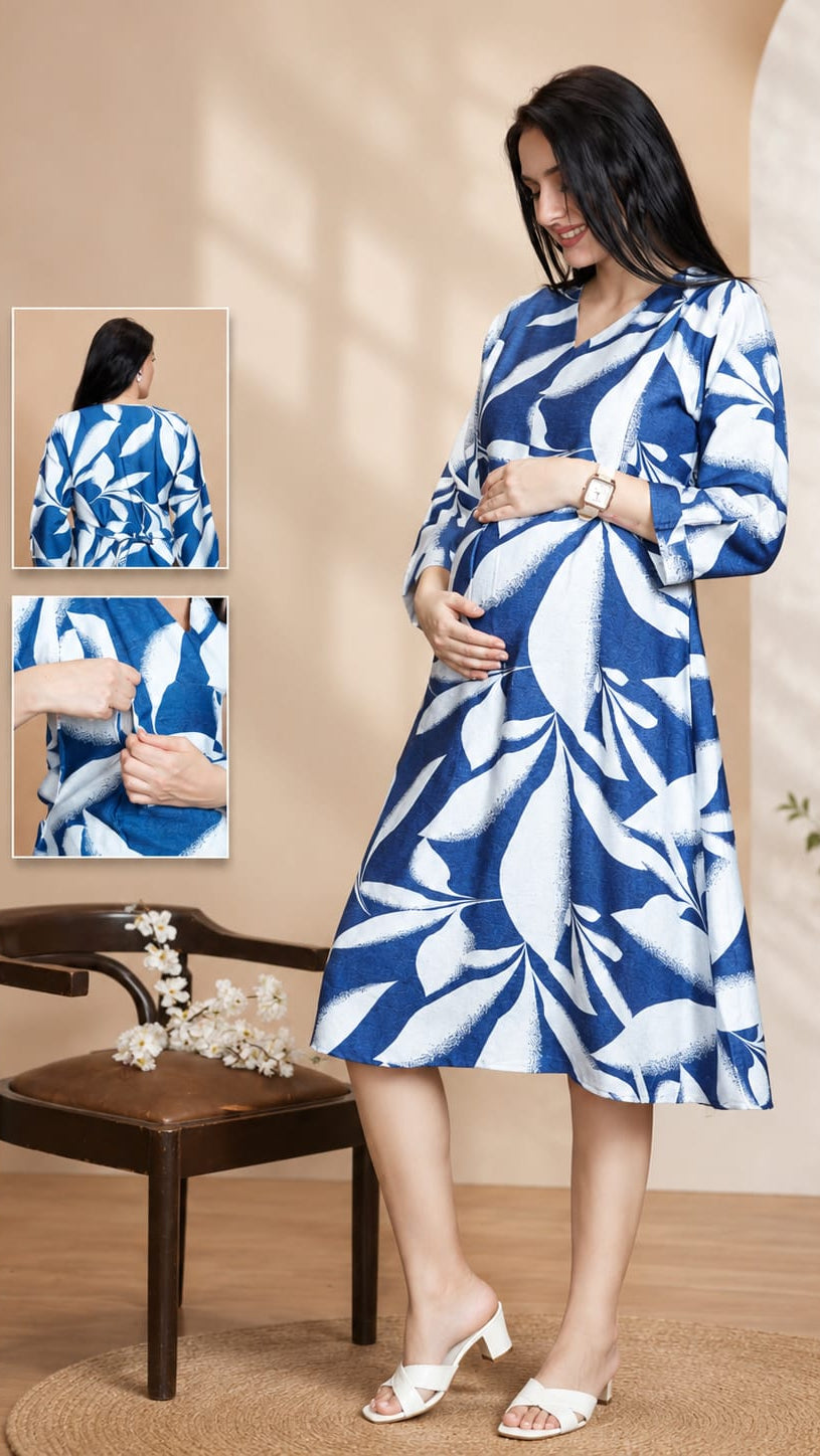 Premium Maternity Feeding Gown Main image