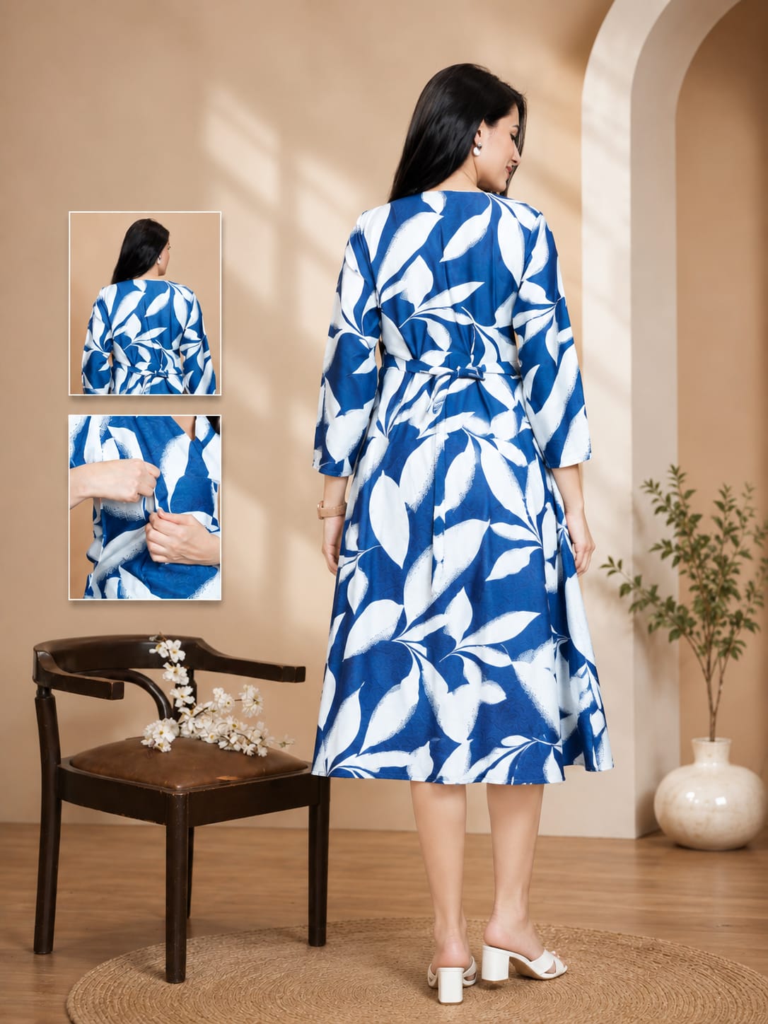 Premium Maternity Feeding Gown