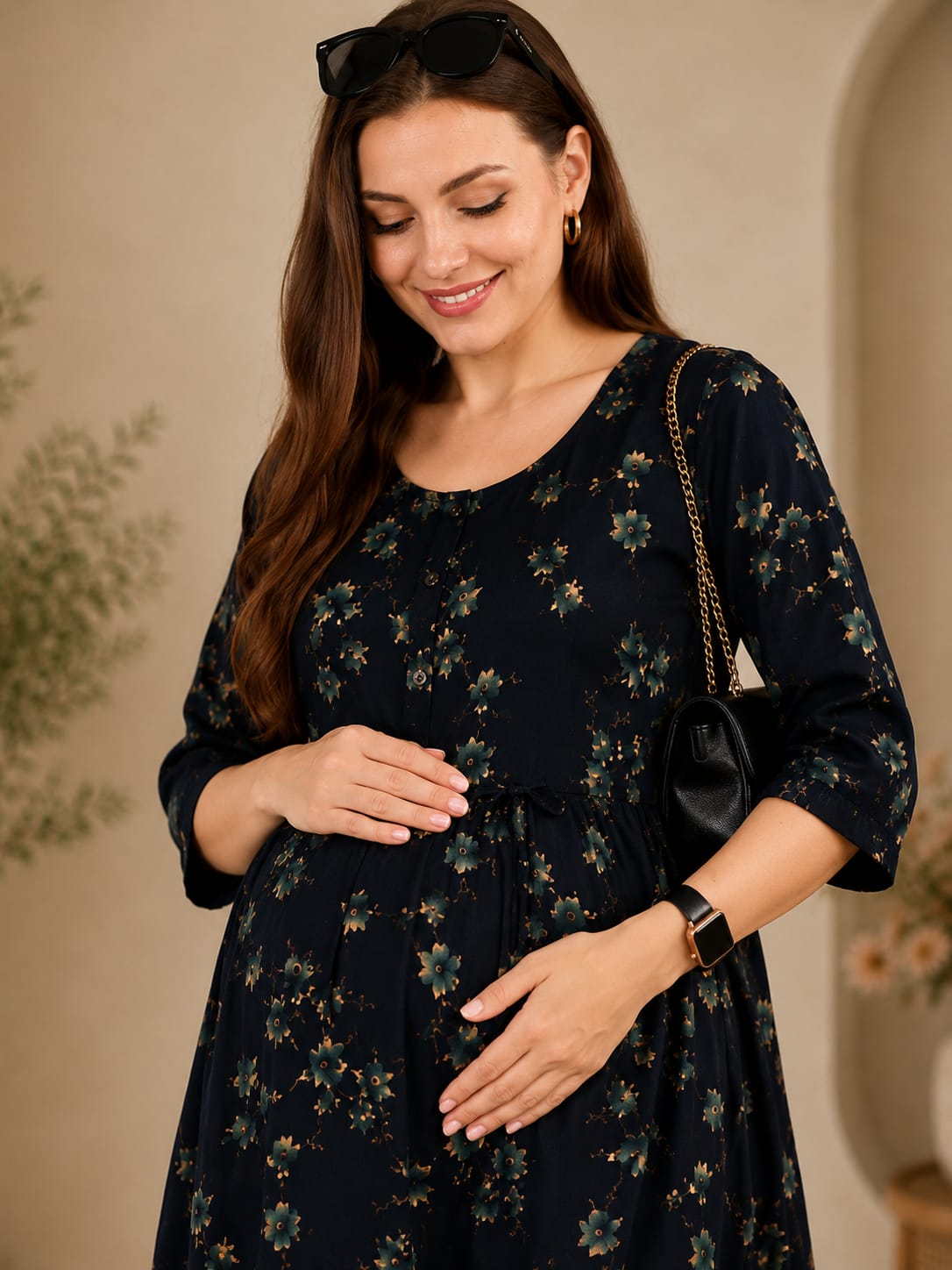 Premium Maternity Feeding Gown