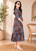 Floral Printed Maternity &amp; Feeding Night Gown