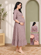Printed Maternity Frock/Dresses