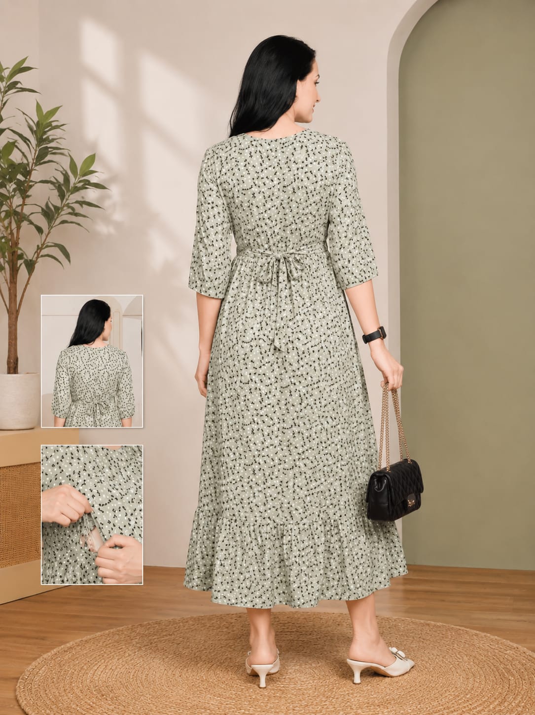 Printed Maternity Frock/Dresses