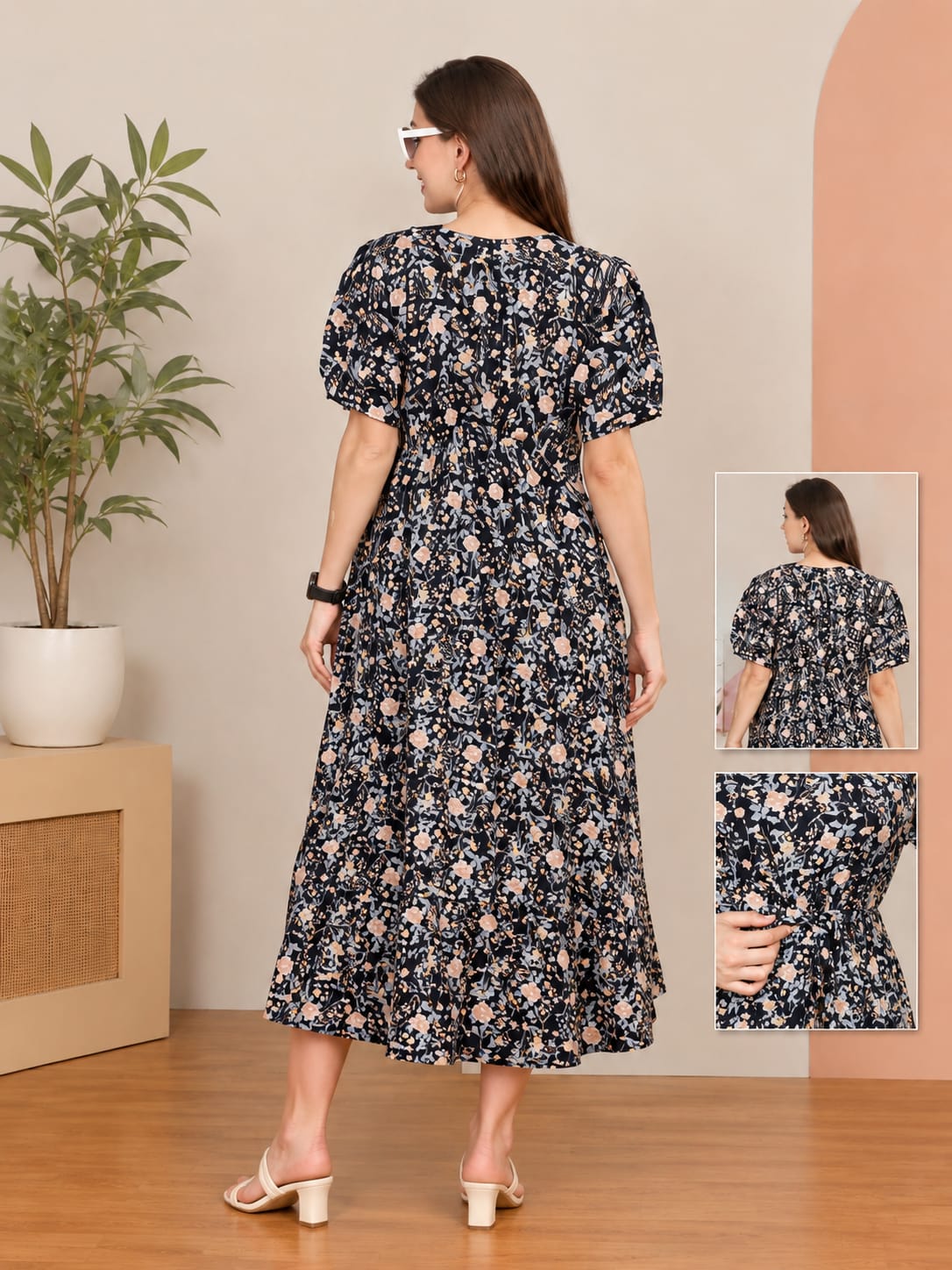 Printed Maternity Frock/Dresses
