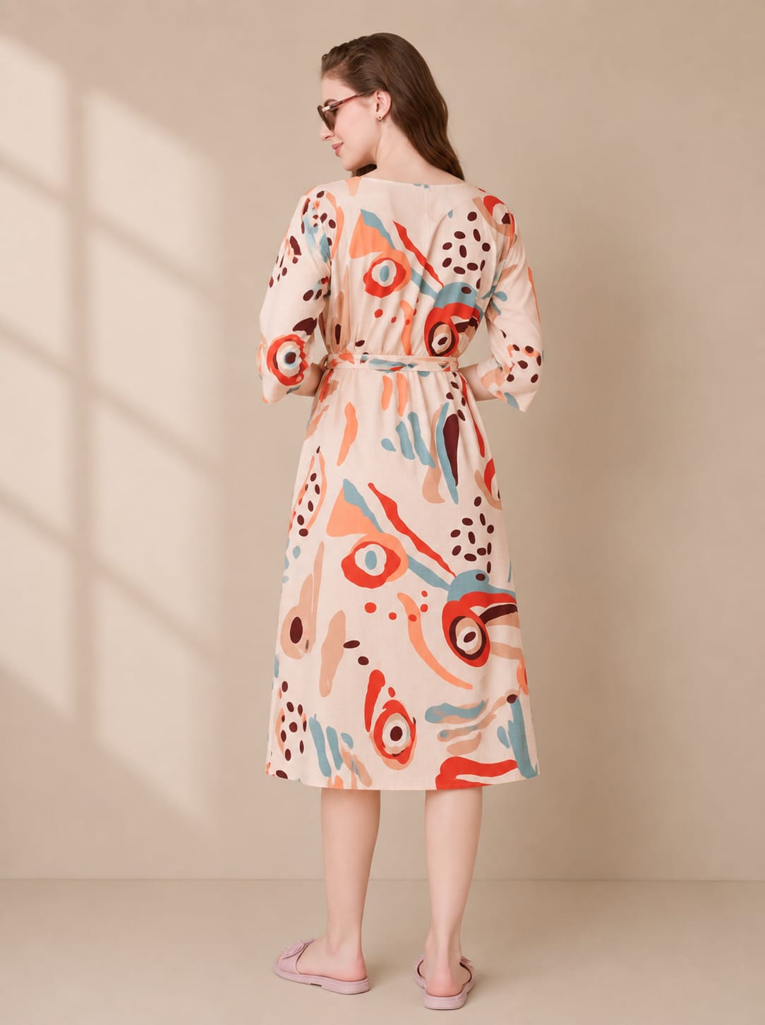 Abstract Bliss Maternity & Feeding Dress