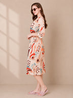 Abstract Bliss Maternity & Feeding Dress