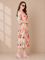 Abstract Bliss Maternity & Feeding Dress