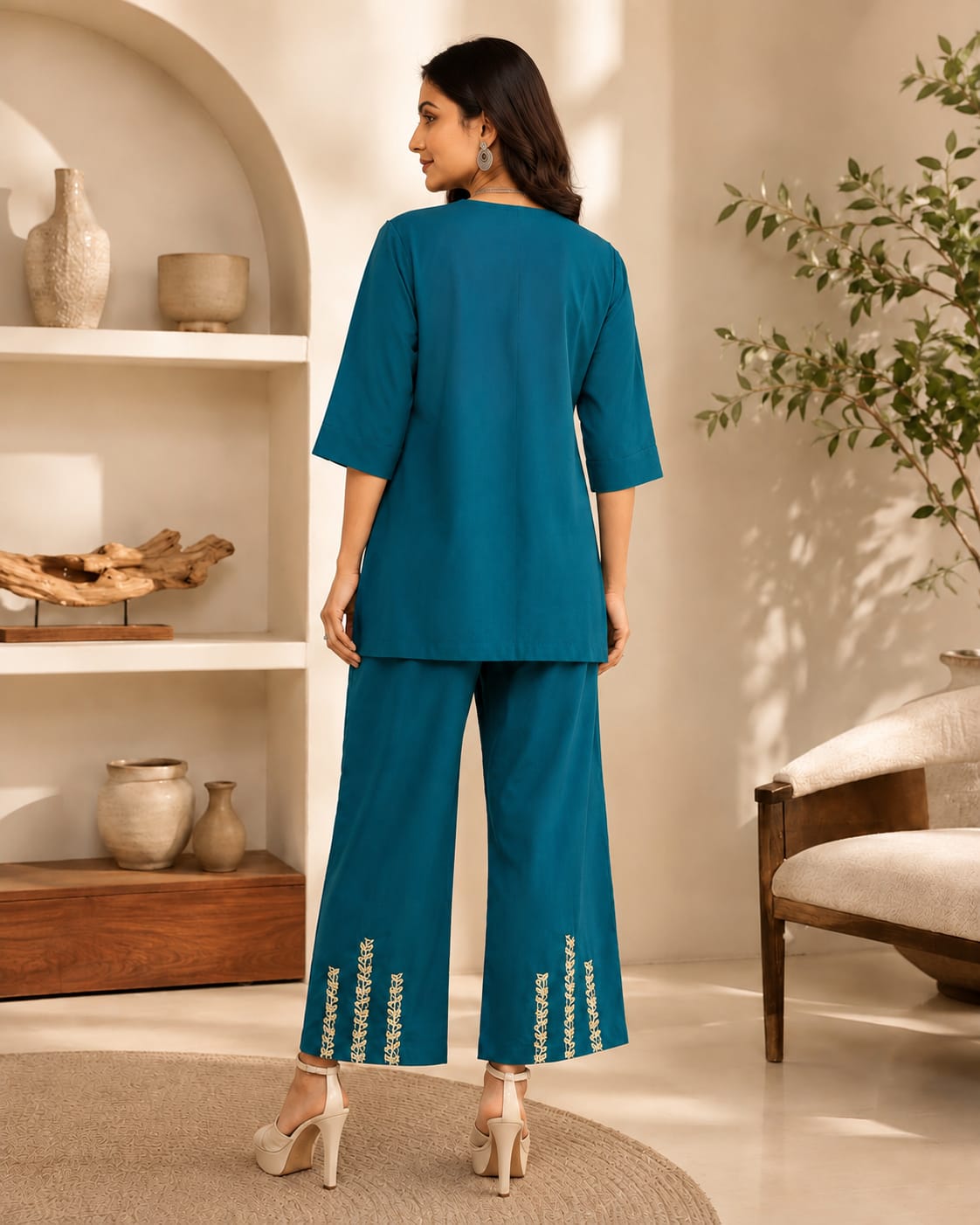 Premium Embroidered Co-ord Set Secondary image