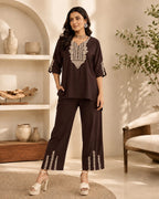 Premium Embroidered Co-ord Set