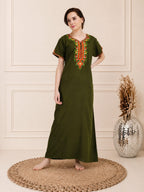 Crosswork Embroidered  Nightgown