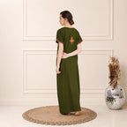 Crosswork Embroidered  Nightgown