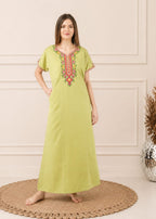 Crosswork Embroidered Nightgown