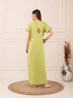 Crosswork Embroidered  Nightgown