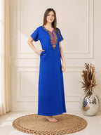 Crosswork Embroidered  Nightgown
