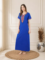 Crosswork Embroidered  Nightgown