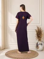 Crosswork Embroidered  Nightgown
