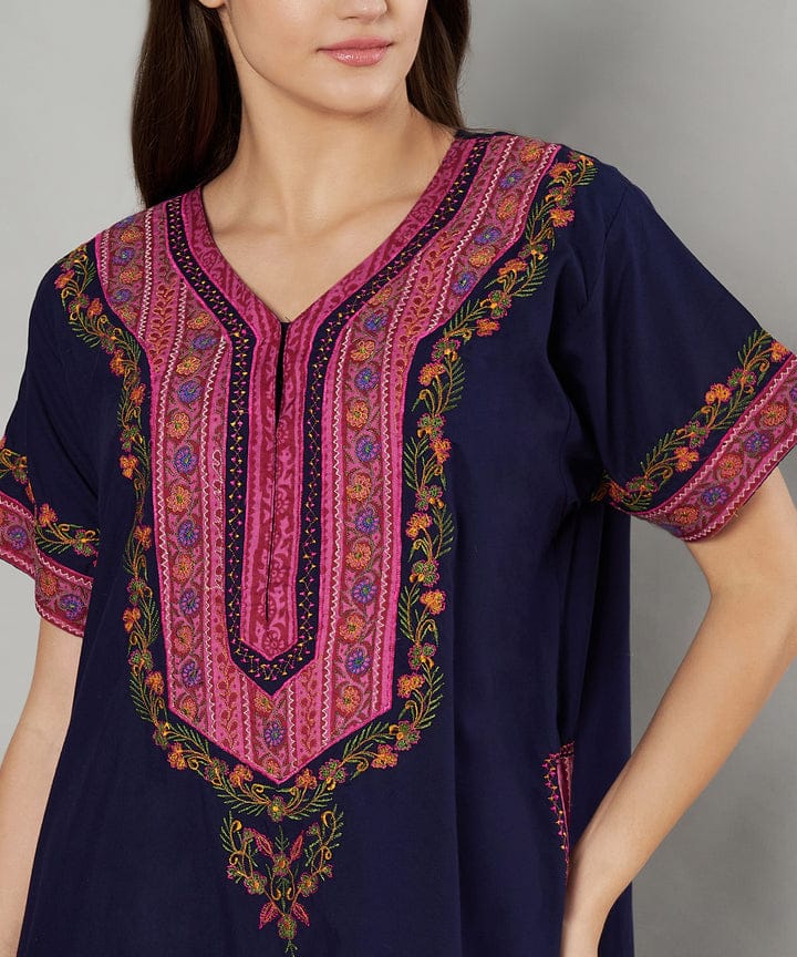 KOI SLEEPWEAR Bhopali embroidered gown