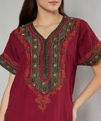 KOI SLEEPWEAR Bhopali embroidered gown