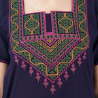 Resham Embroidery Night Gown