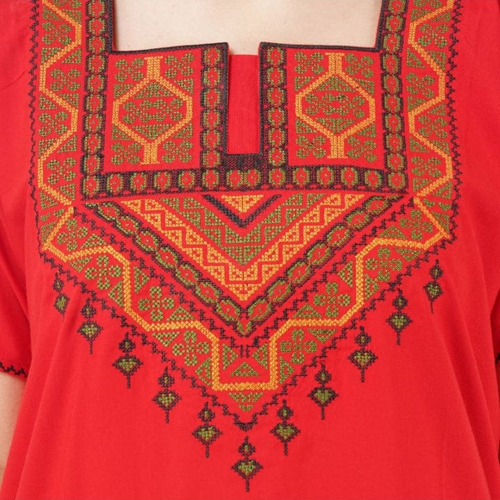 Resham Embroidery Night Gown