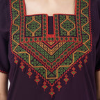 Resham Embroidery Night Gown