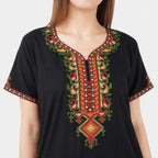 Crosswork Embroidered  Nightgown