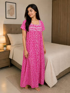 KOI Sleepwear Women's Premium Cotton Floral Printed Night Gown