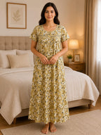 KOI Sleepwear Women's Premium Cotton Floral Printed Night Gown