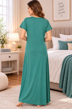 Women’s Premium Embroidered Hosiery Night Gowns