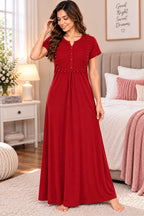 Women’s Premium Embroidered Hosiery Night Gowns