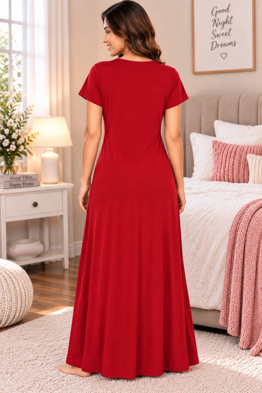Women’s Premium Embroidered Hosiery Night Gowns