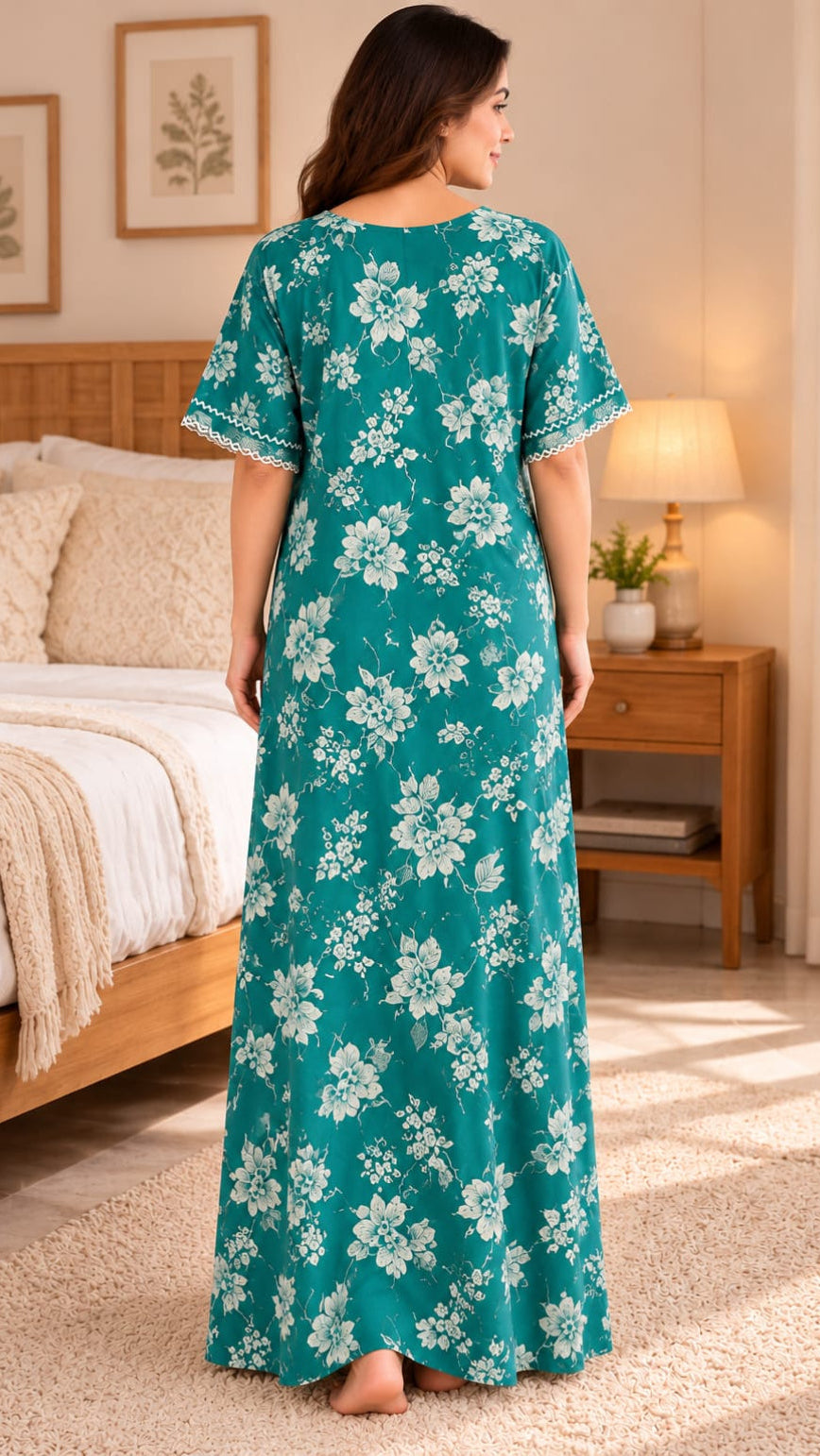 Elegant, comfortable full-length nightgown