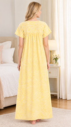Blossom Cotton Maxi Nighty for Women