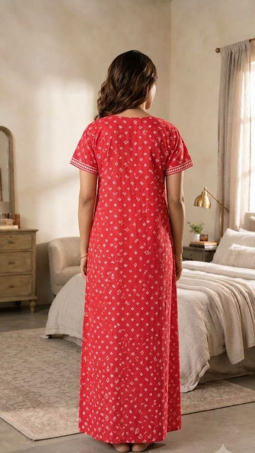 Resham Accent Cotton Lounge Dress