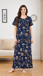 Midnight Blossom Alphine Maxi Nightgown
