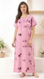 Grace Floral Alpine Pleat Loungewear Gown