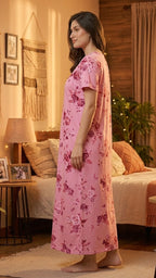 Women’s Floral Print Alpine Pleat Nightgown