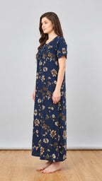 Midnight Blossom Alphine Maxi Nightgown