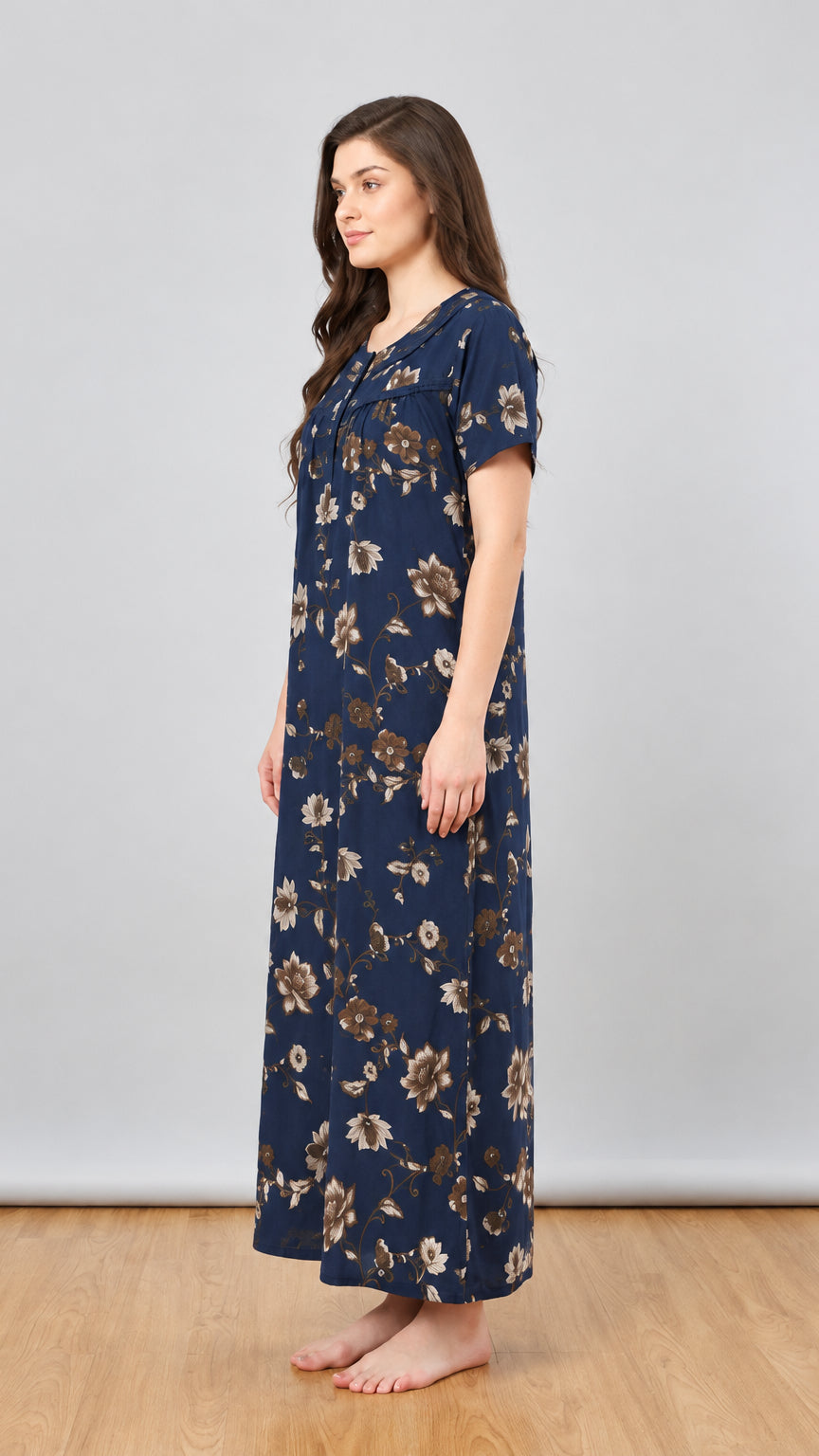 Midnight Blossom Alphine Maxi Nightgown