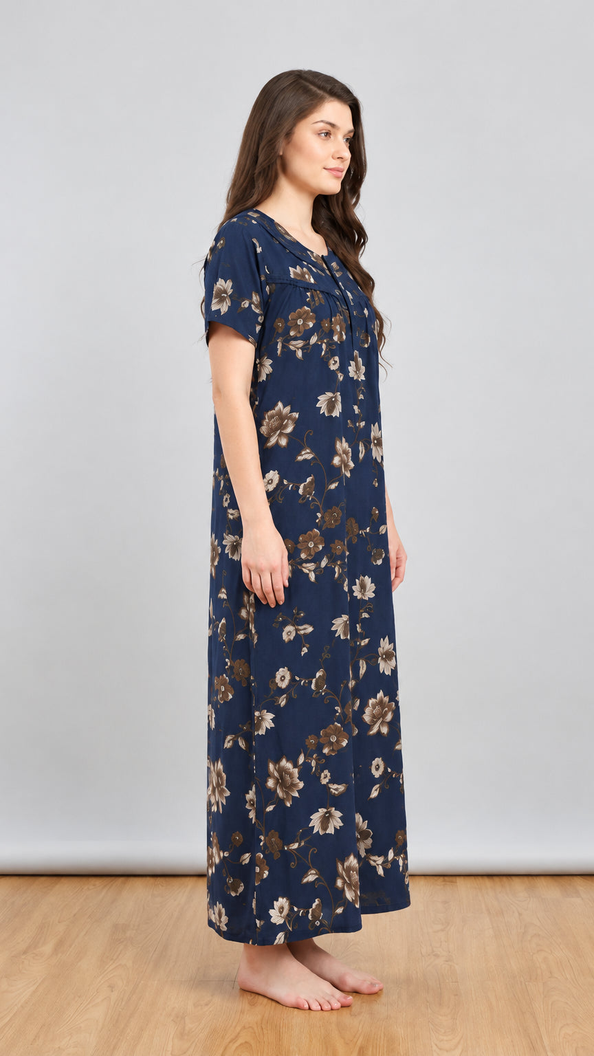 Midnight Blossom Alphine Maxi Nightgown