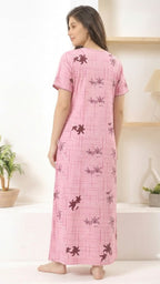 Grace Floral Alpine Pleat Loungewear Gown
